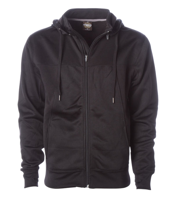 Water Resistant Zip Hooded Sweatshirts | Independent Trading Company