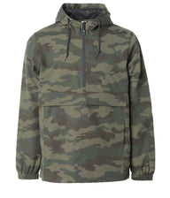 Water Resistant Windbreaker Anorak Jacket in color Forest Camo