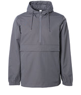 Water Resistant Windbreaker Anorak Jacket in color Graphite
