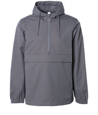 Water Resistant Windbreaker Anorak Jacket in color Graphite