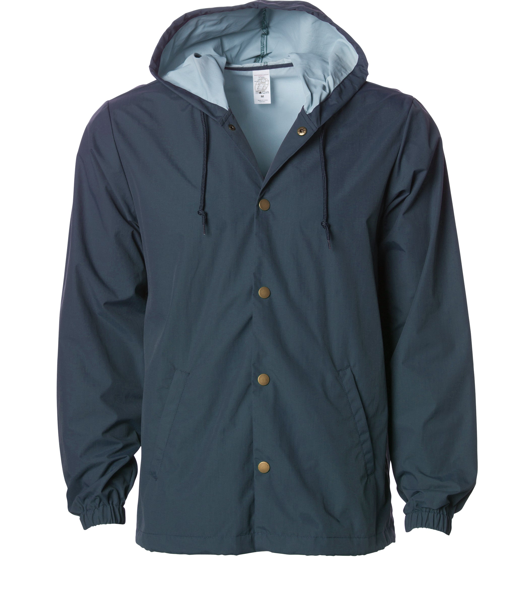 Independent Trading Co. Hooded Water Resistant Windbreaker Jacket