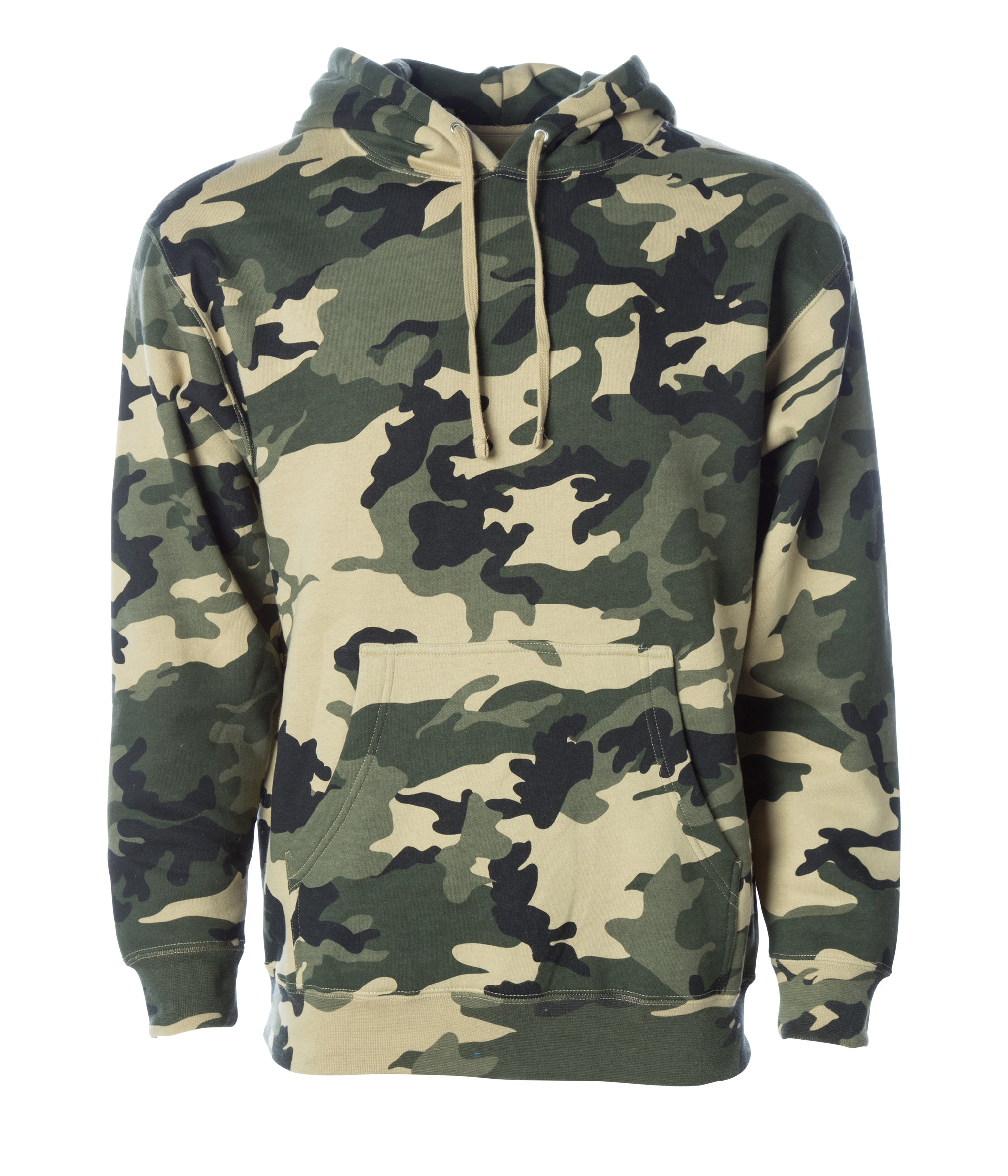 Independent Trading Co. IND4000 Hooded Pullover Sweatshirt - Army Camo - XS