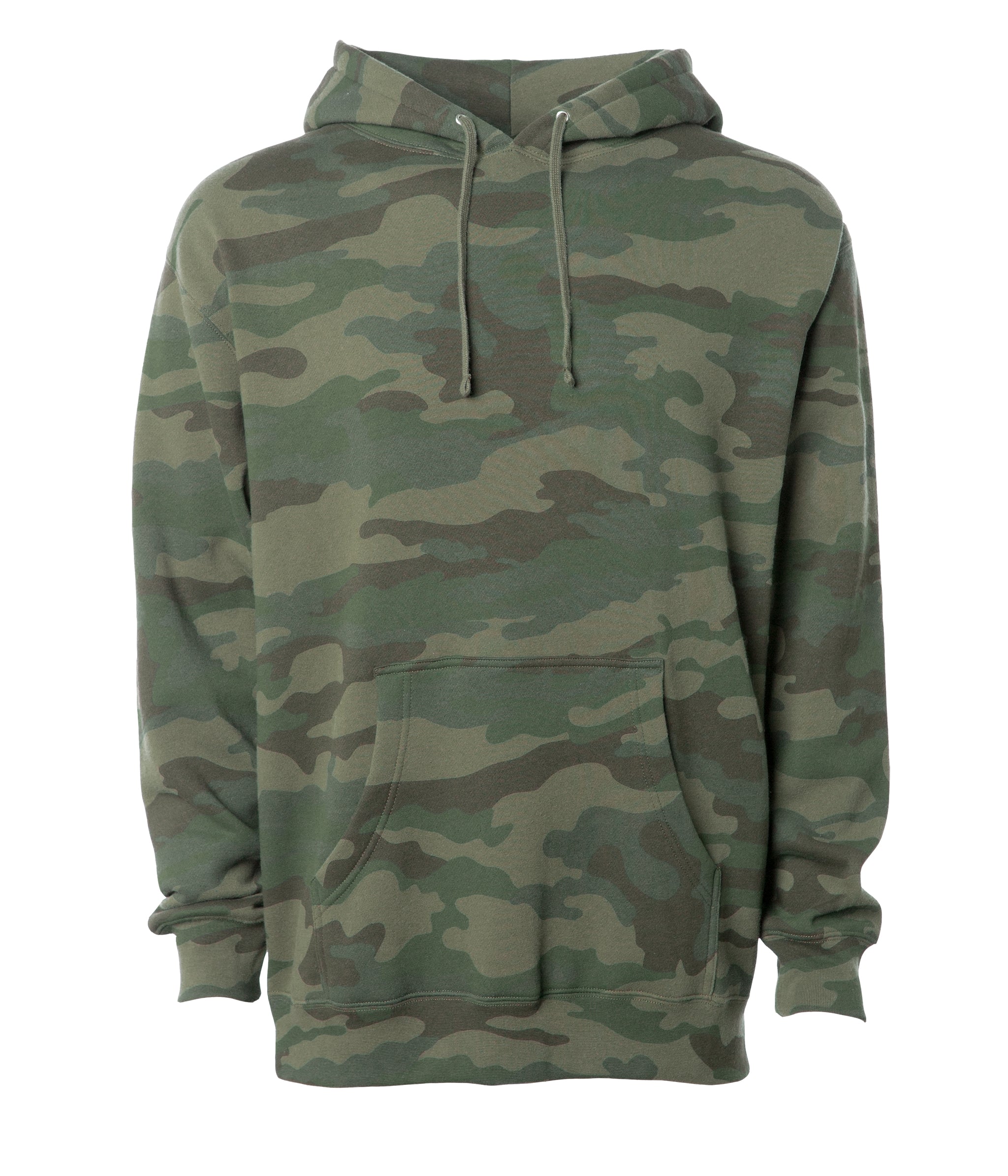 Independent Heavyweight Hooded Pullover Sweatshirt, Forest Camo / 3XL