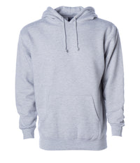 IND4000 Men's Heavyweight Hooded Pullover Sweatshirt in Grey Heather