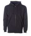 IND4000Z Independent Heavyweight Zip Hooded Sweatshirt in Black