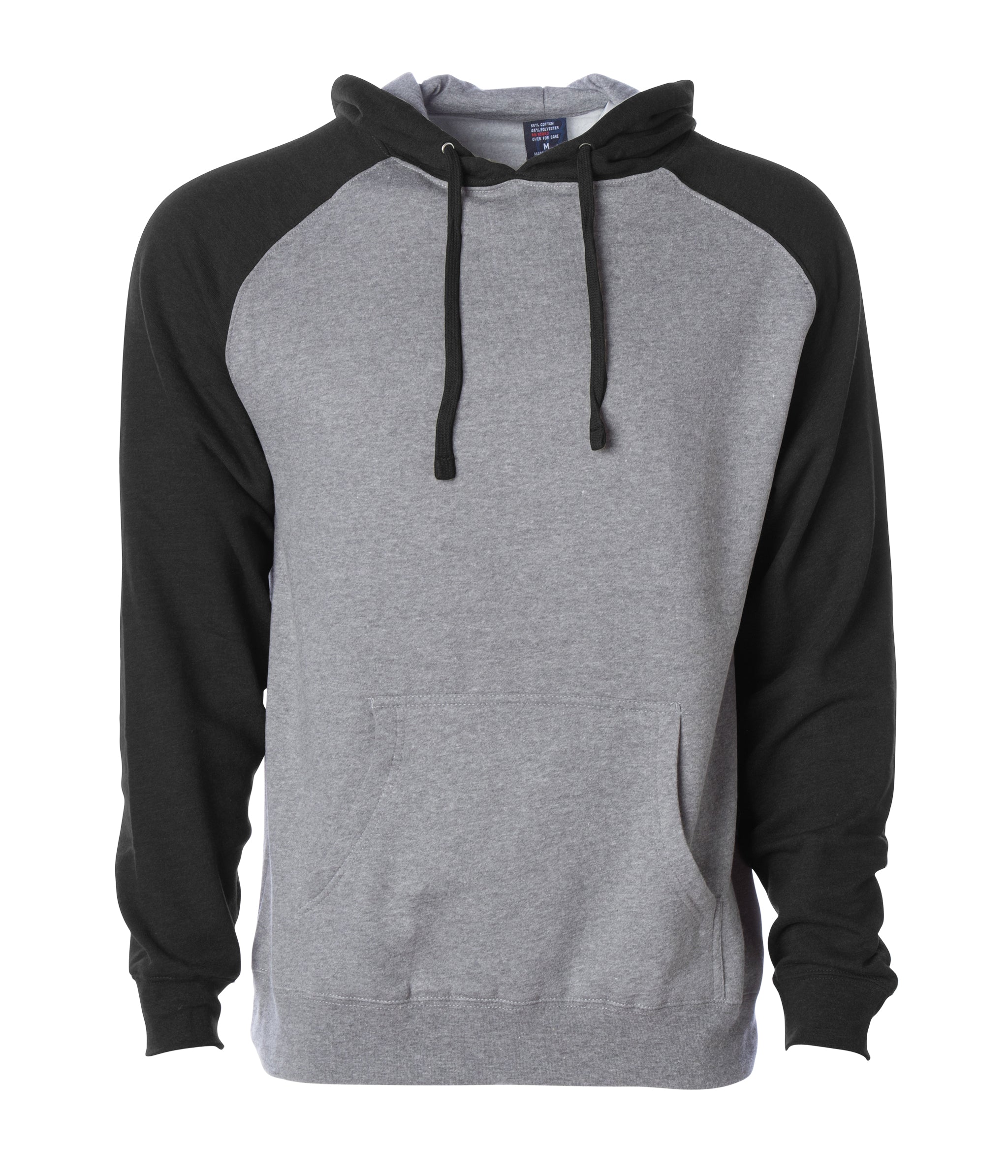 Mens Raglan Hooded Pullover Sweatshirts