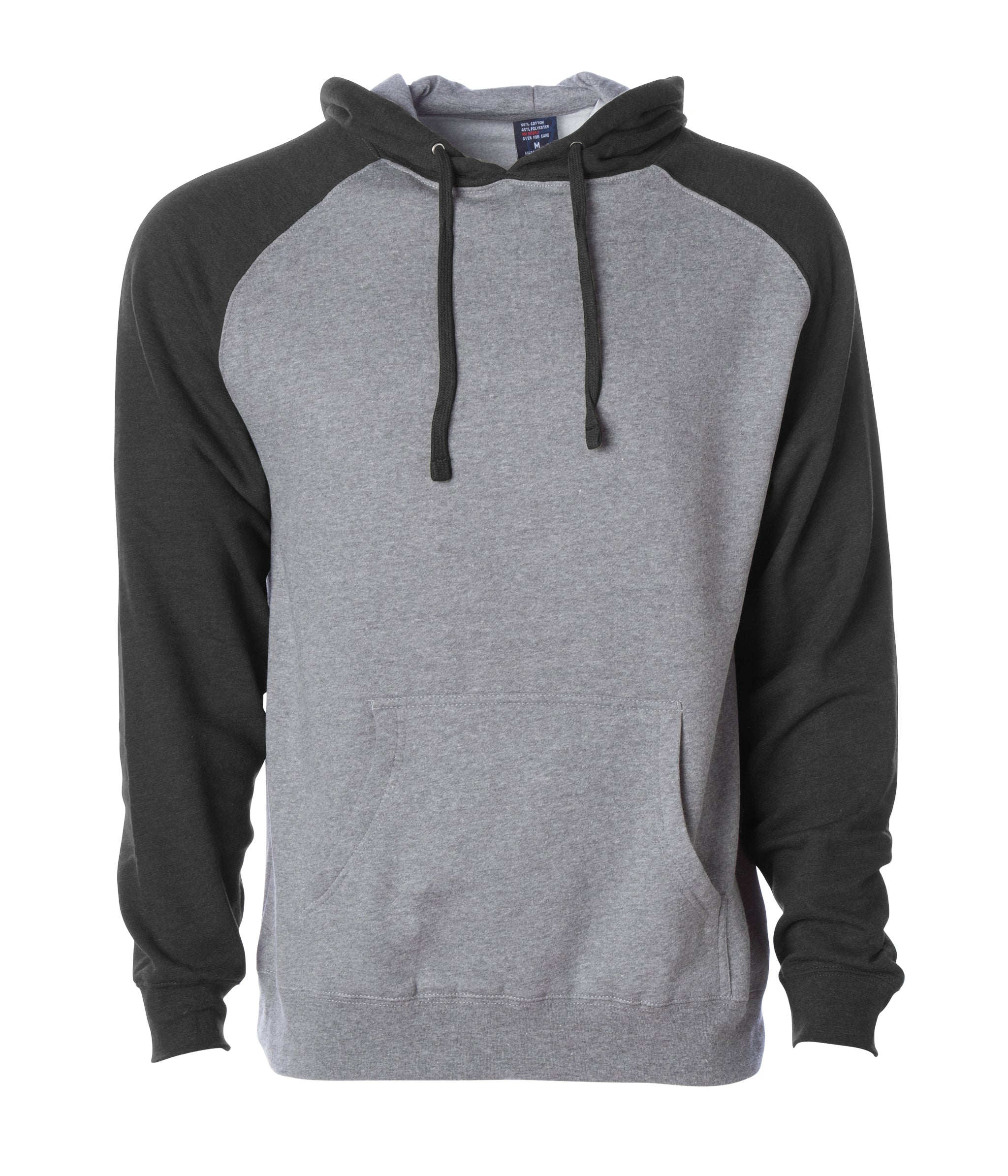 Mens Raglan Hooded Pullover Sweatshirts