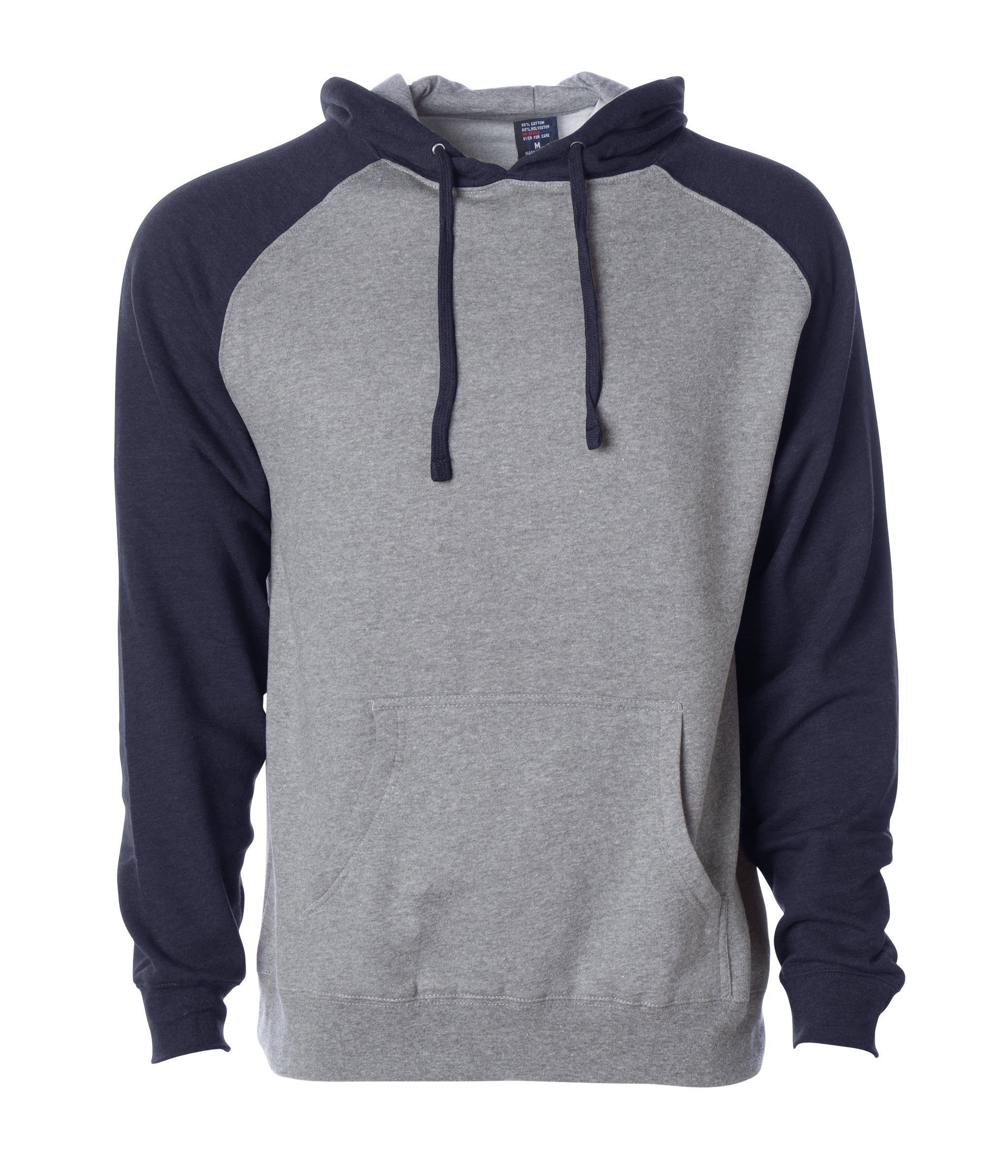 Mens Raglan Hooded Pullover Sweatshirts