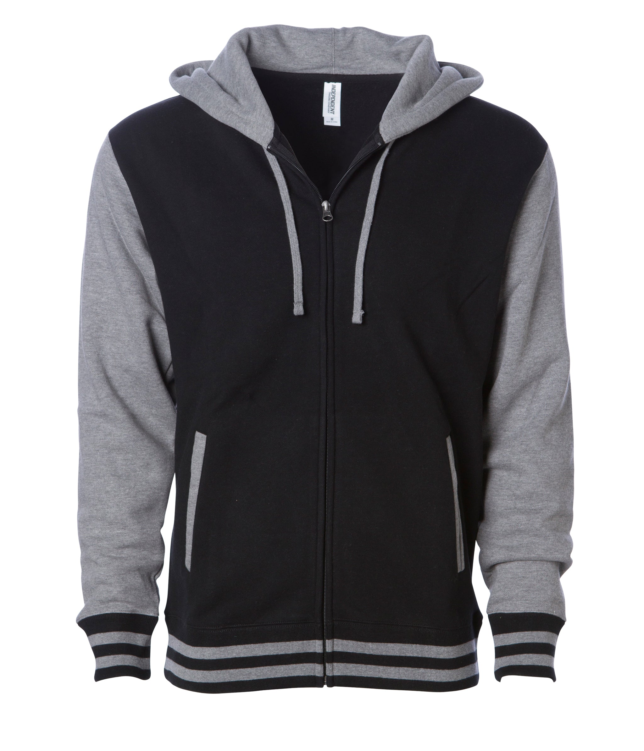 Unisex Varsity Zip Hooded Sweatshirt | Independent Trading Company