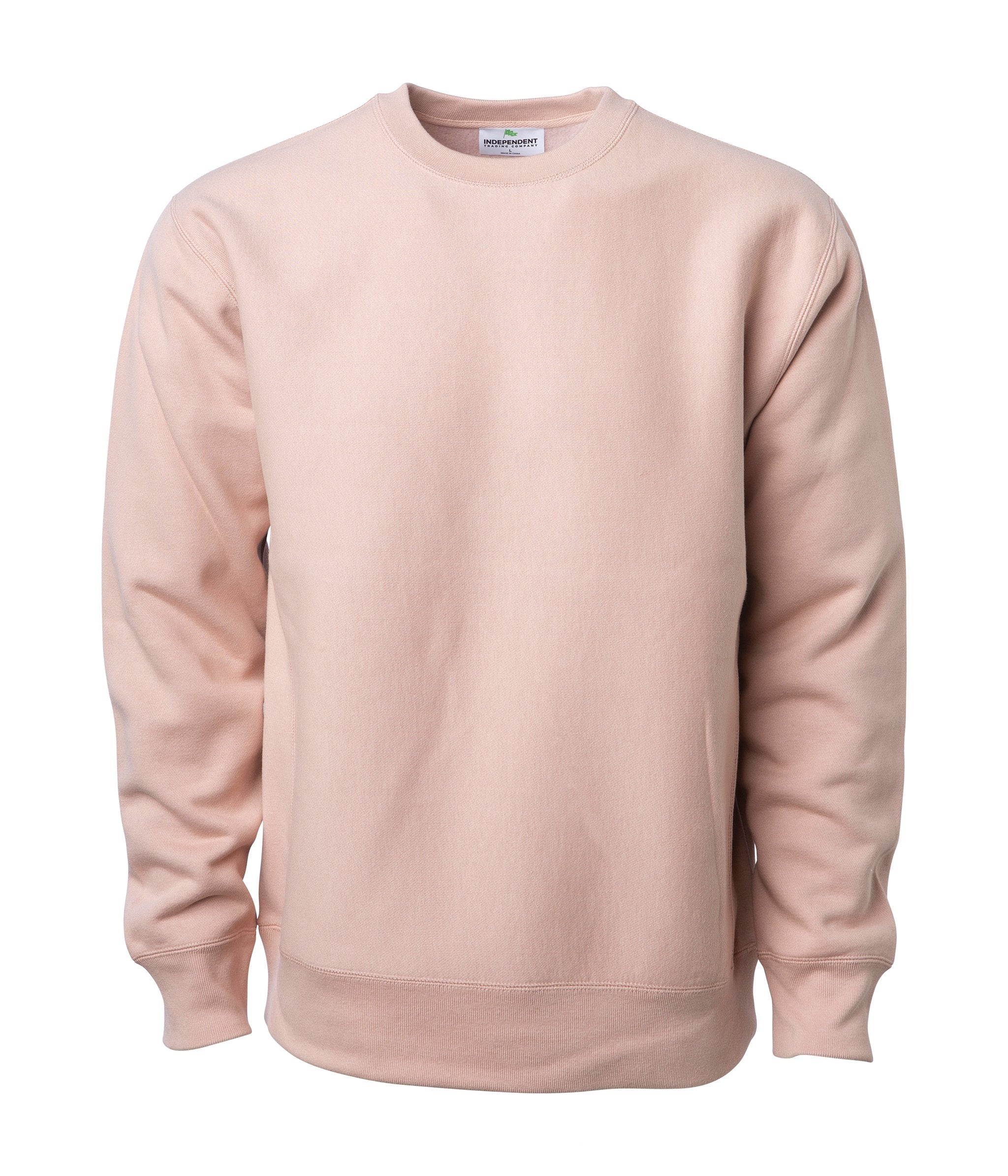 Main Crewneck Sweater - Heather Pink Heavy Fleece