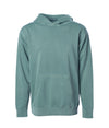 PRM1500Y Youth Midweight Pigment Dyed Hooded Pullover in color Pigment Alpine Green.