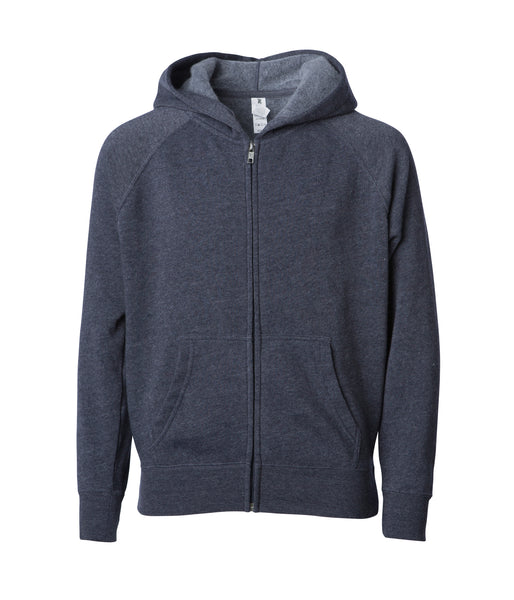 Youth Special Blend Raglan Zip Hoodie | Independent Trading