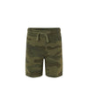 Youth Lightweight Special Blend Sweatshort in color Forest Camo Heather.