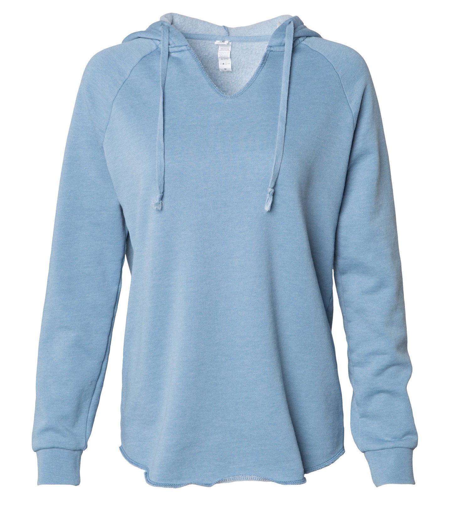 Women's California Wave Wash Hooded Pullover in color Misty Blue