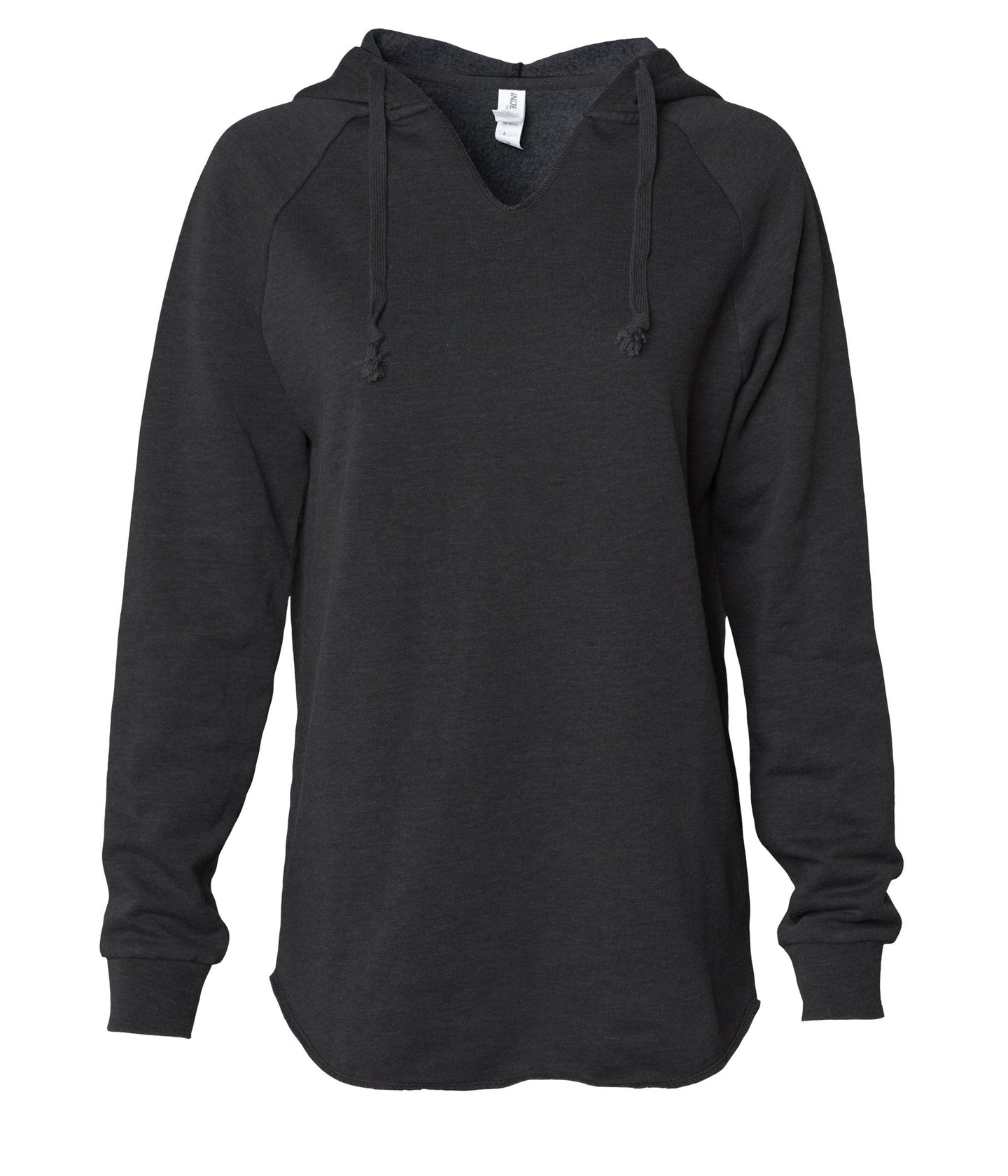 Women's California Wave Wash Hooded Pullover in color Black