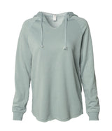 Women's California Wave Wash Hooded Pullover in color Sage.