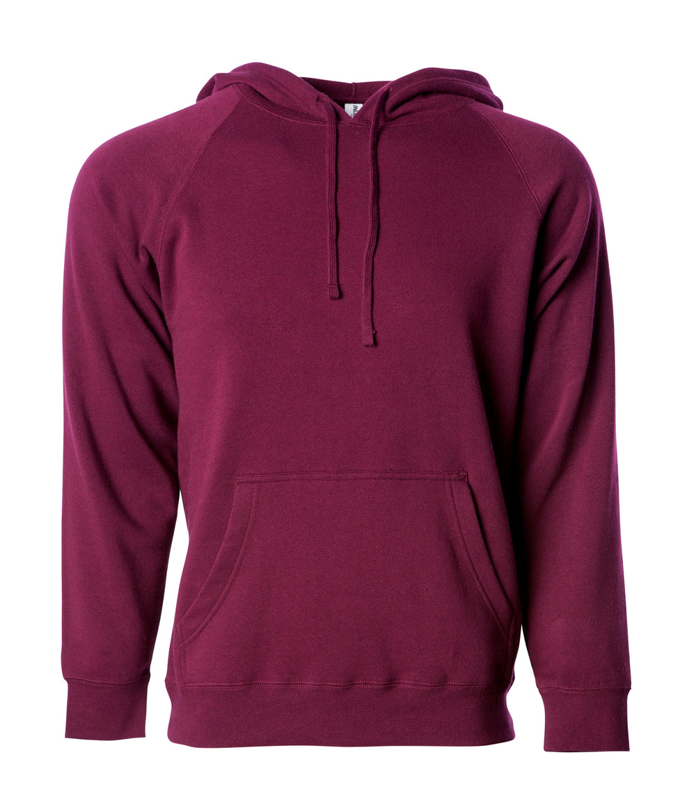 Custom Light Blue Royal-White Raglan Sleeves Pullover Personalized Sweatshirt Hoodie main image 1