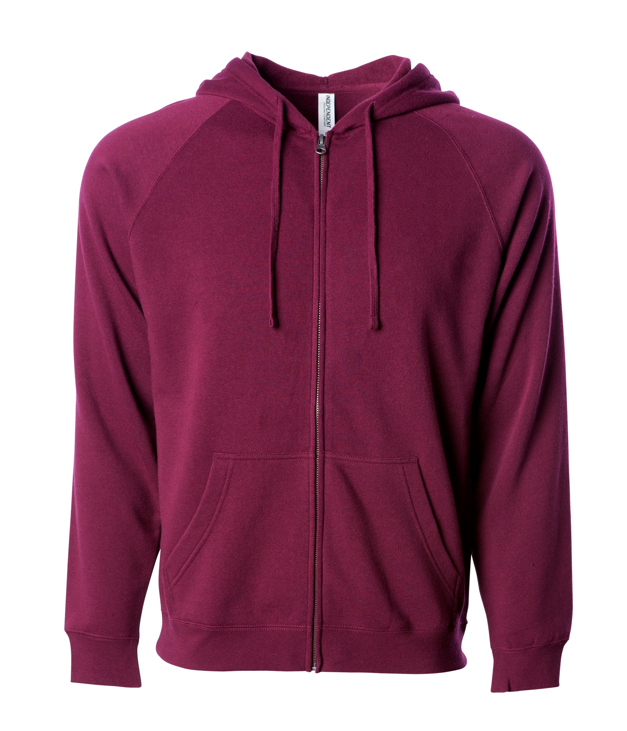 Basic coloured zip-up neck sweatshirt