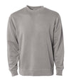 PRM3500 Unisex Midweight Pigment Dyed Crew Neck in color Pigment Cement.