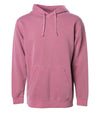 Unisex Midweight Pigment Dyed Hooded Pullover in color Pigment Maroon