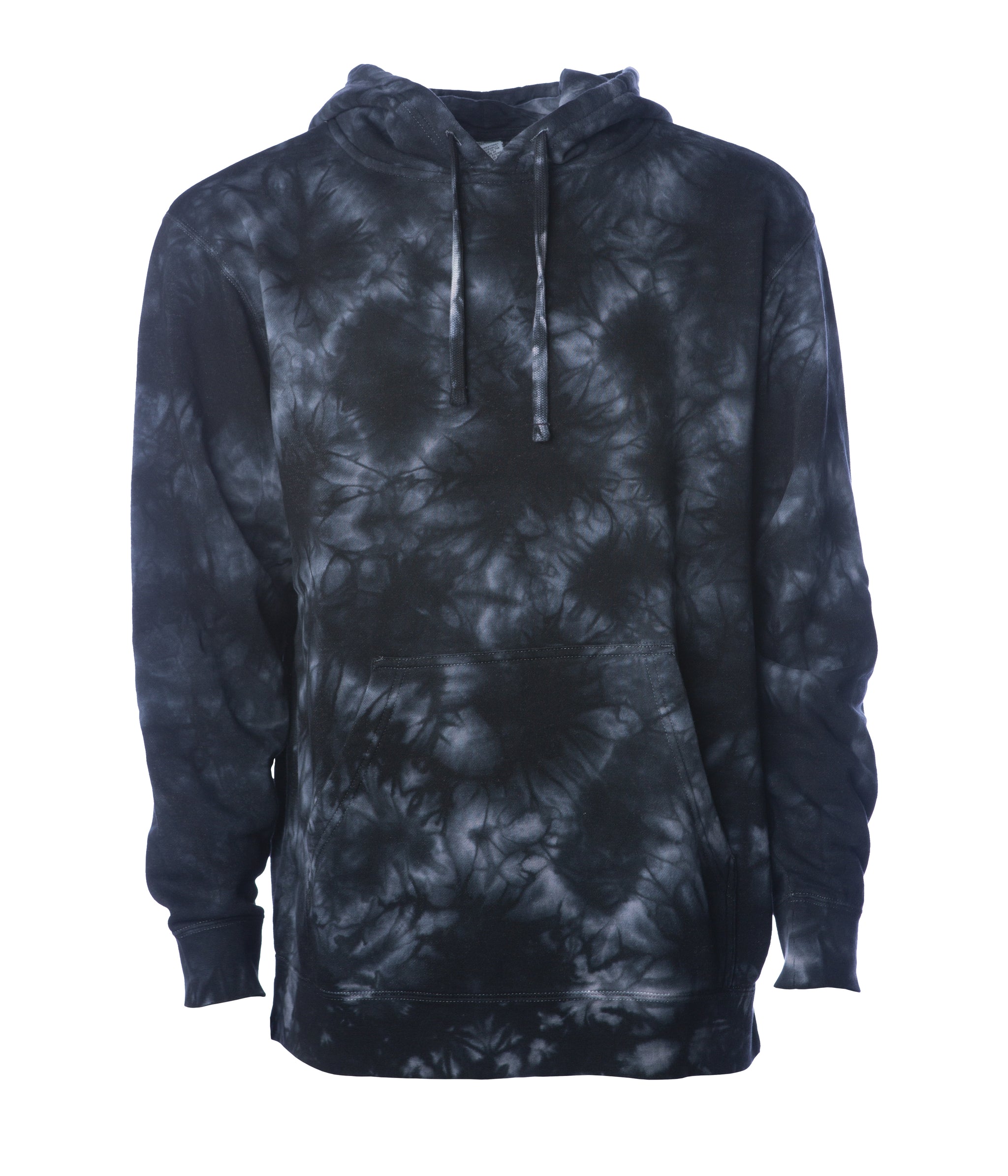 Unisex Tie Dye Hooded Pullover Sweatshirt