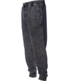 PRM50PTMW Men's Mineral Wash Fleece Pant in color Mineral Wash Black.