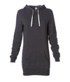 Midweight Special Blend Hooded Pullover Dress in color Carbon