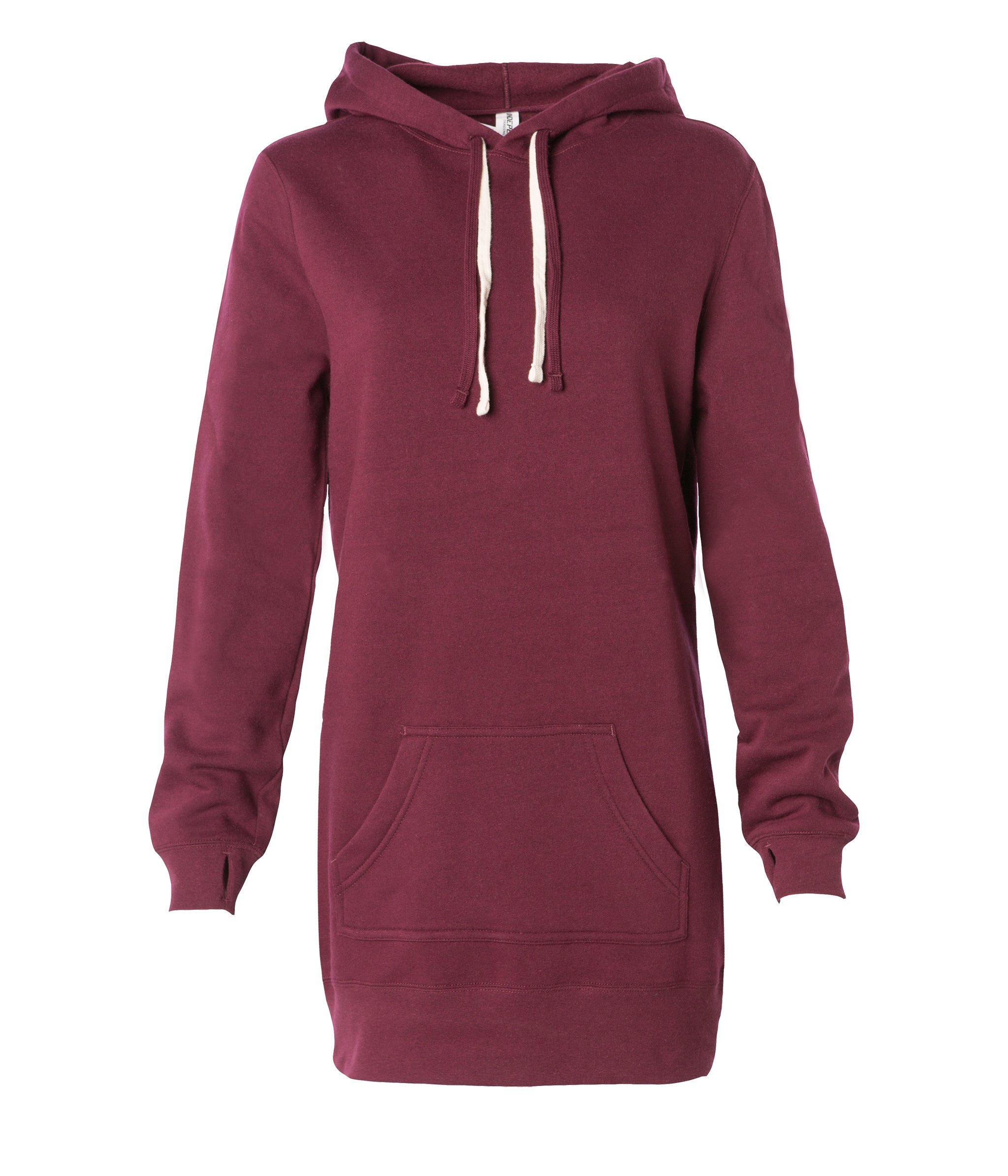 Womens Pullover Hooded Sweatshirt Dress | Independent
