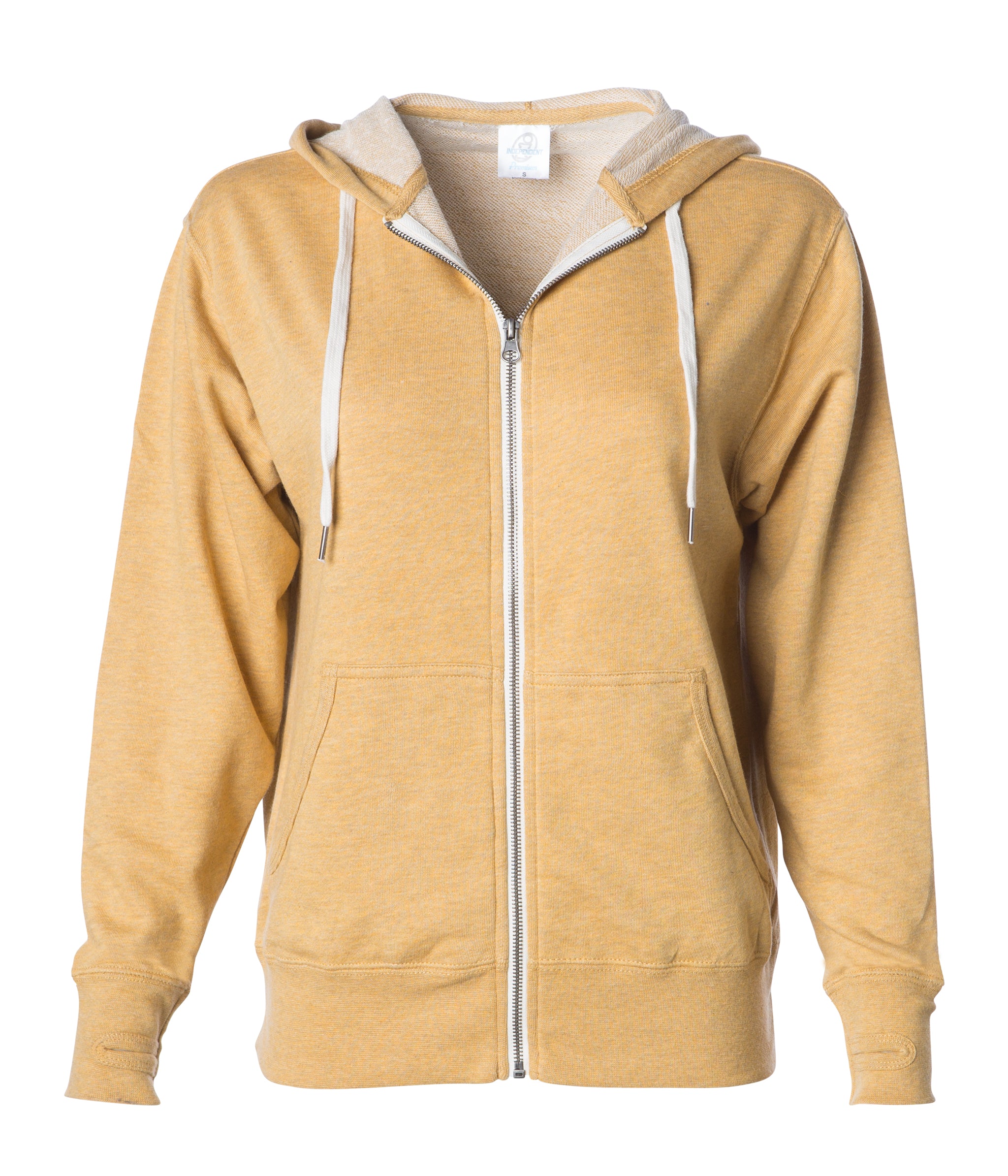 Unisex Heather French Terry Zip Hooded Sweatshirt