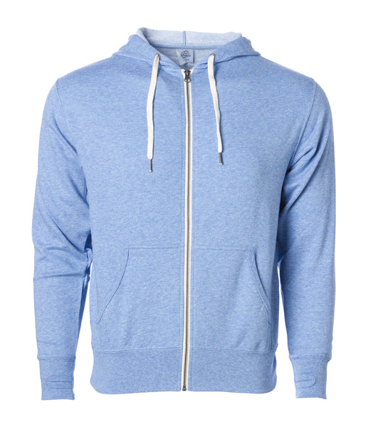 Heather French Terry Zip Hood Sweatshirt | Independent Trading ...