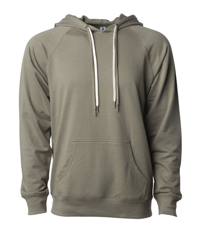 Unisex Lightweight Loopback Terry Hooded Pullover | Independent Trading ...