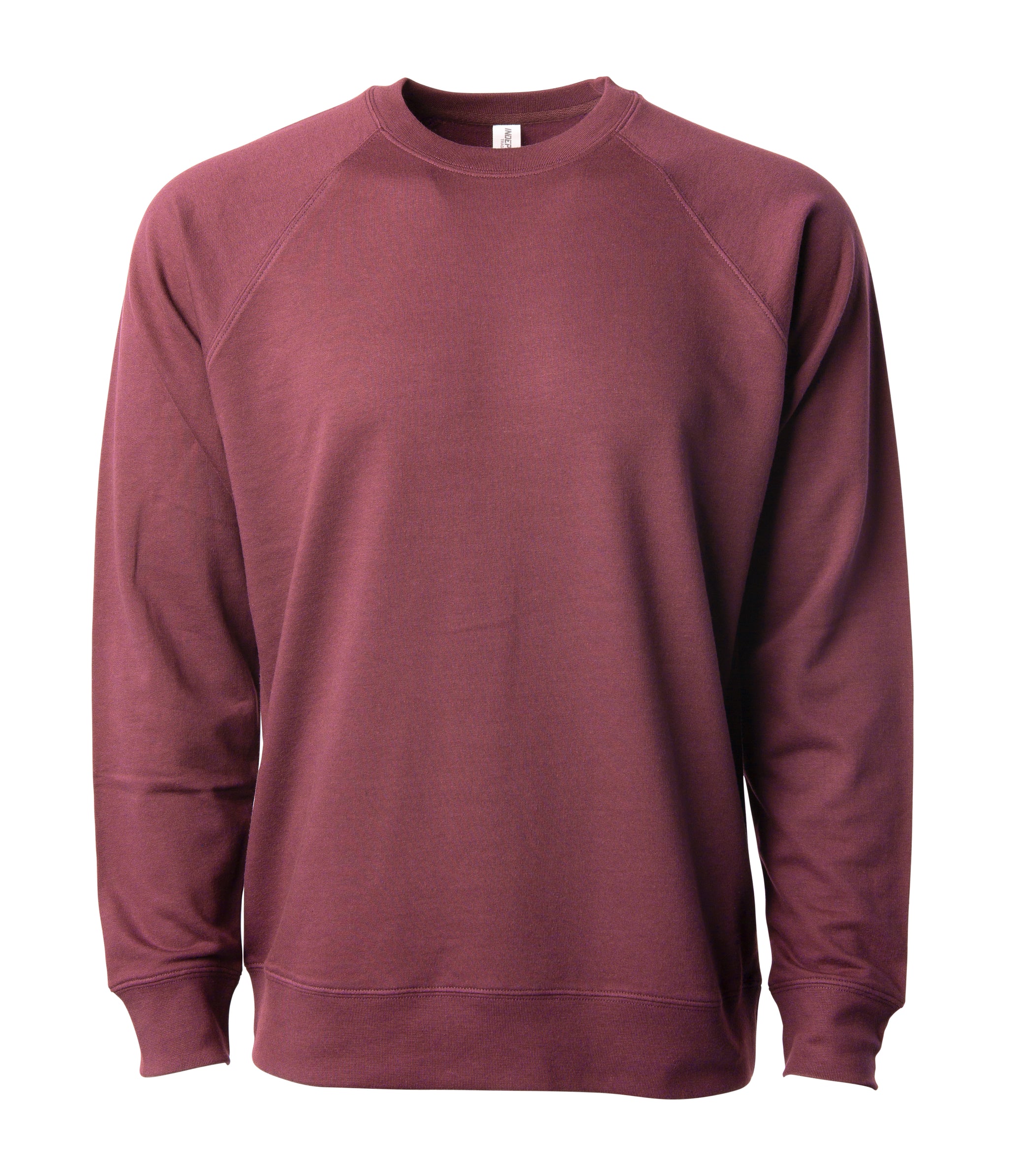 unisex Lightweight Loopback Terry Crew, Port / XS