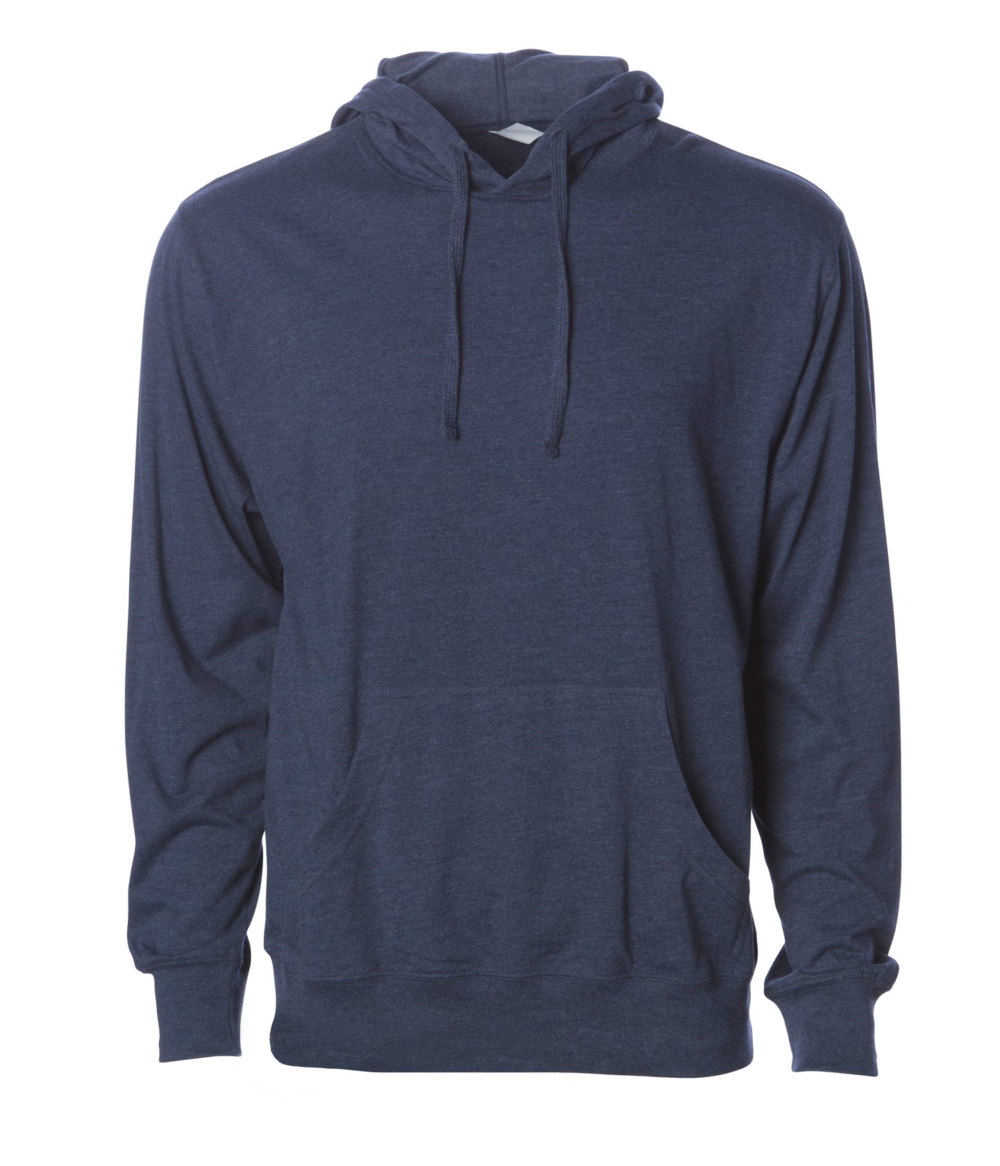 SS150J Lightweight Jersey Hooded Pullover in color Classic Navy Heather.