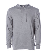 SS150J Lightweight Jersey Hooded Pullover in color Gunmetal Heather.