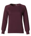 SS240 Women's Lightweight Capped Neck Crew in color Lt. Blackberry