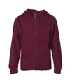 SS4001YZ Youth Midweight Zip Hooded Sweatshirt in color Maroon.